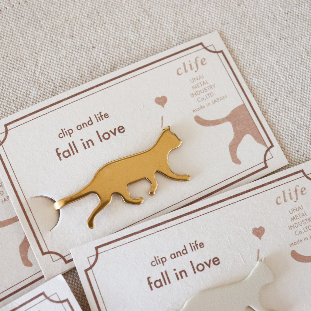 【UNAI METAL INDUSTRY】Book Mark Clip-"Clip and Life" Series- Fall in Love