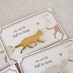 【UNAI METAL INDUSTRY】Book Mark Clip-"Clip and Life" Series- Fall in Love