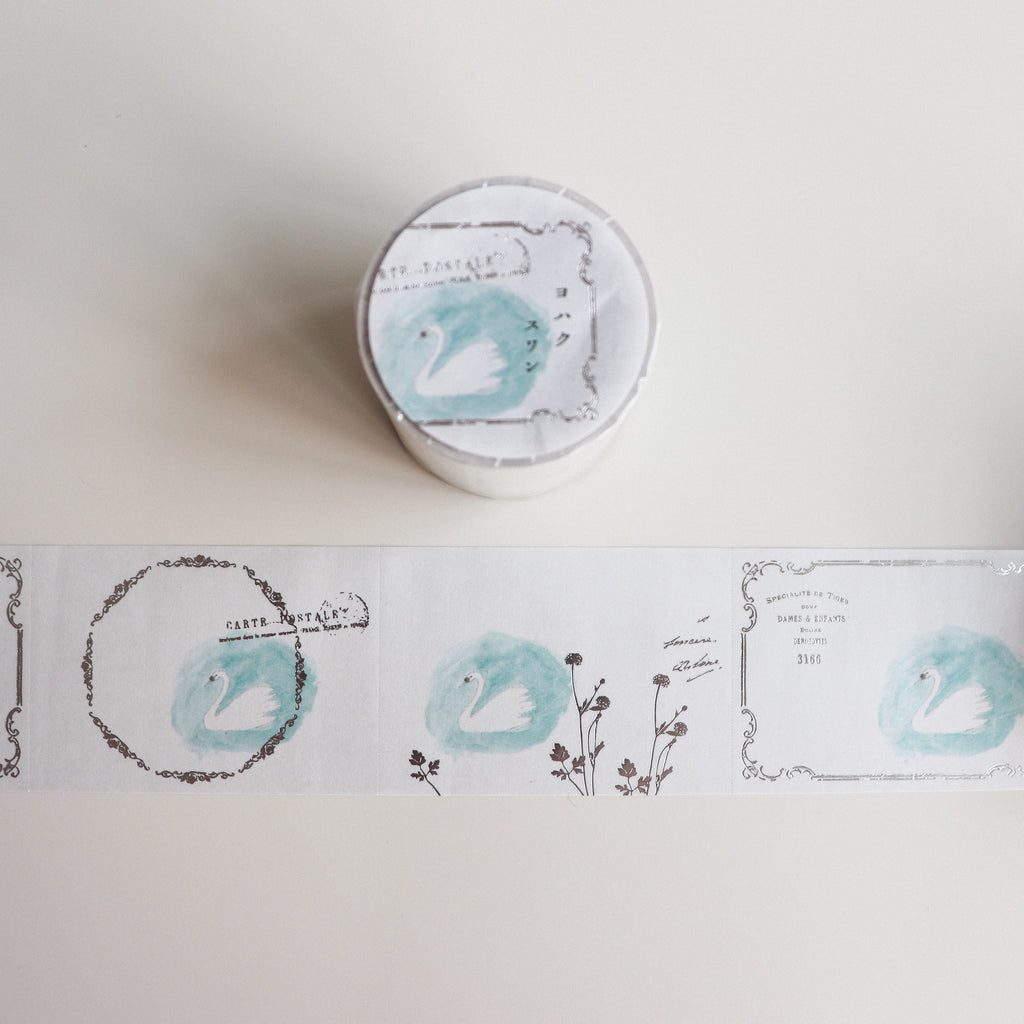 YOHAKU Rolled Sticky Notes- Swan