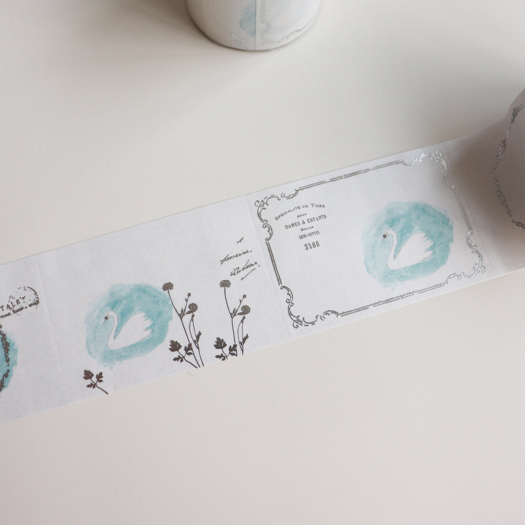 YOHAKU Rolled Sticky Notes- Swan