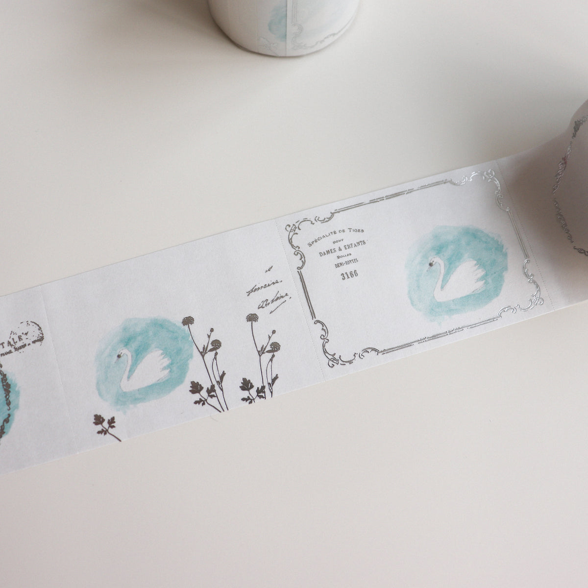 YOHAKU Rolled Sticky Notes- Swan