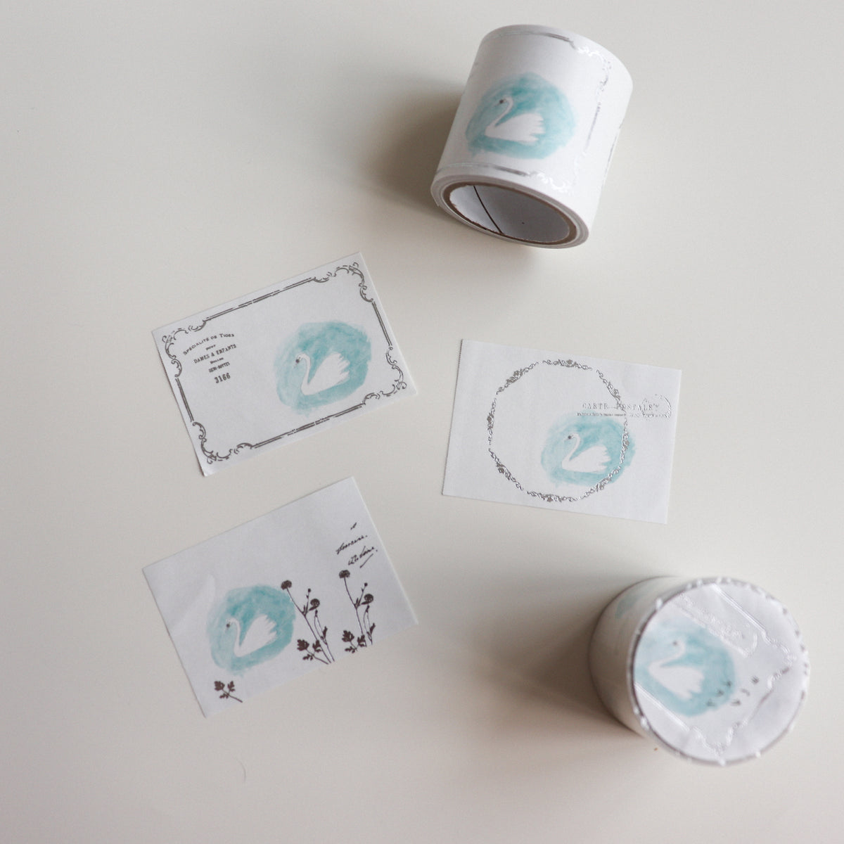 YOHAKU Rolled Sticky Notes- Swan
