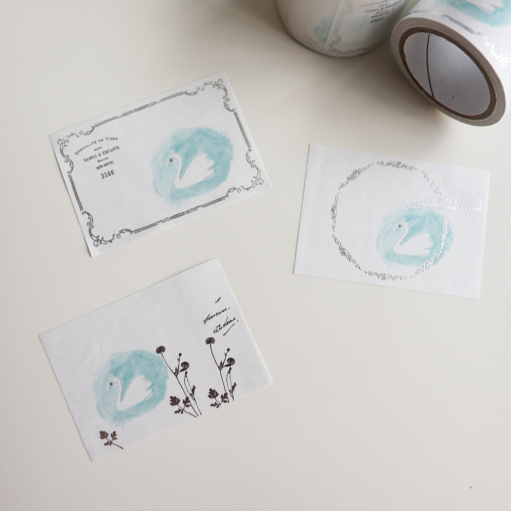 YOHAKU Rolled Sticky Notes- Swan