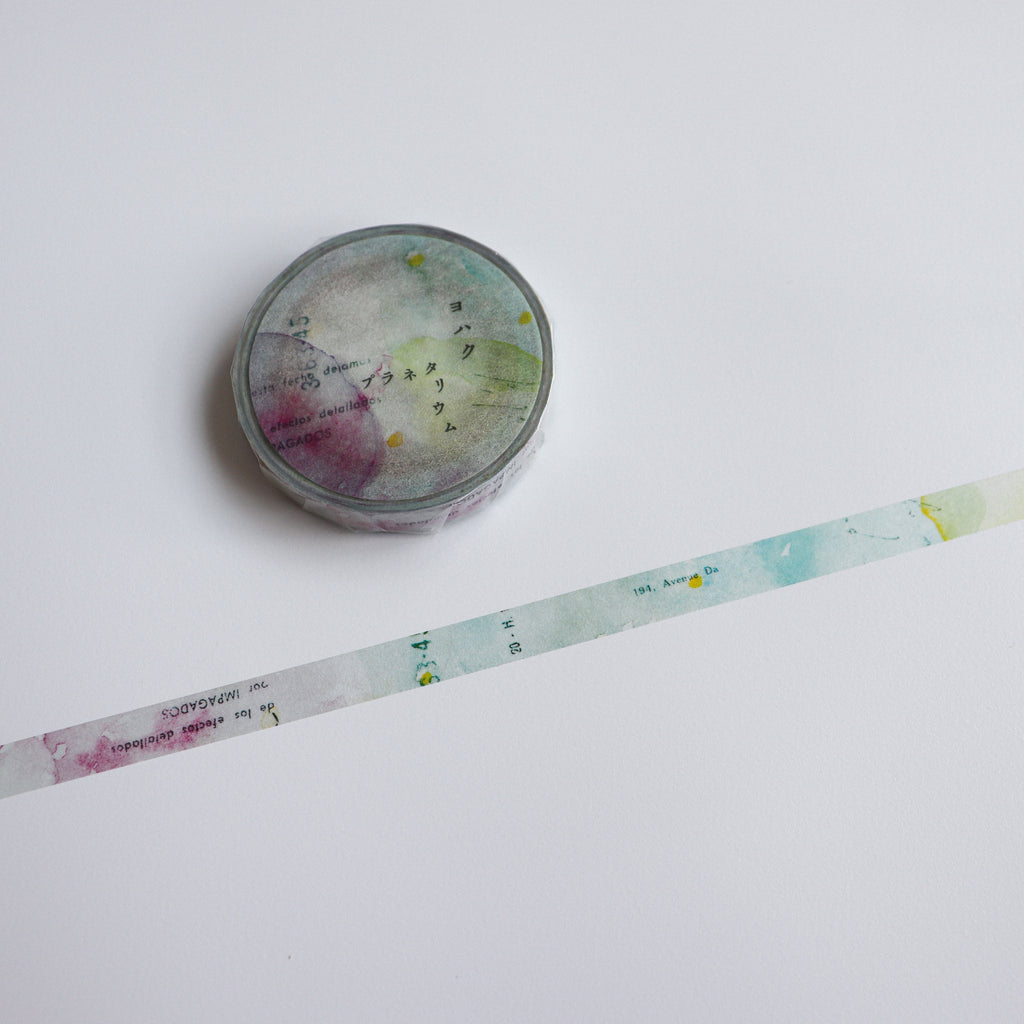 YOHAKU Narrow 7mm Washi Tape - Planetarium
