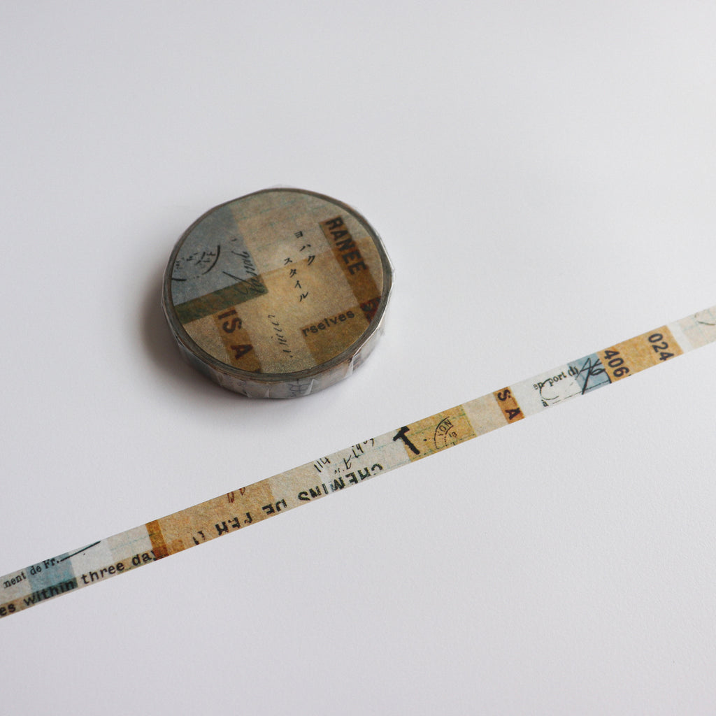 YOHAKU Narrow 7mm Washi Tape - Masti Style