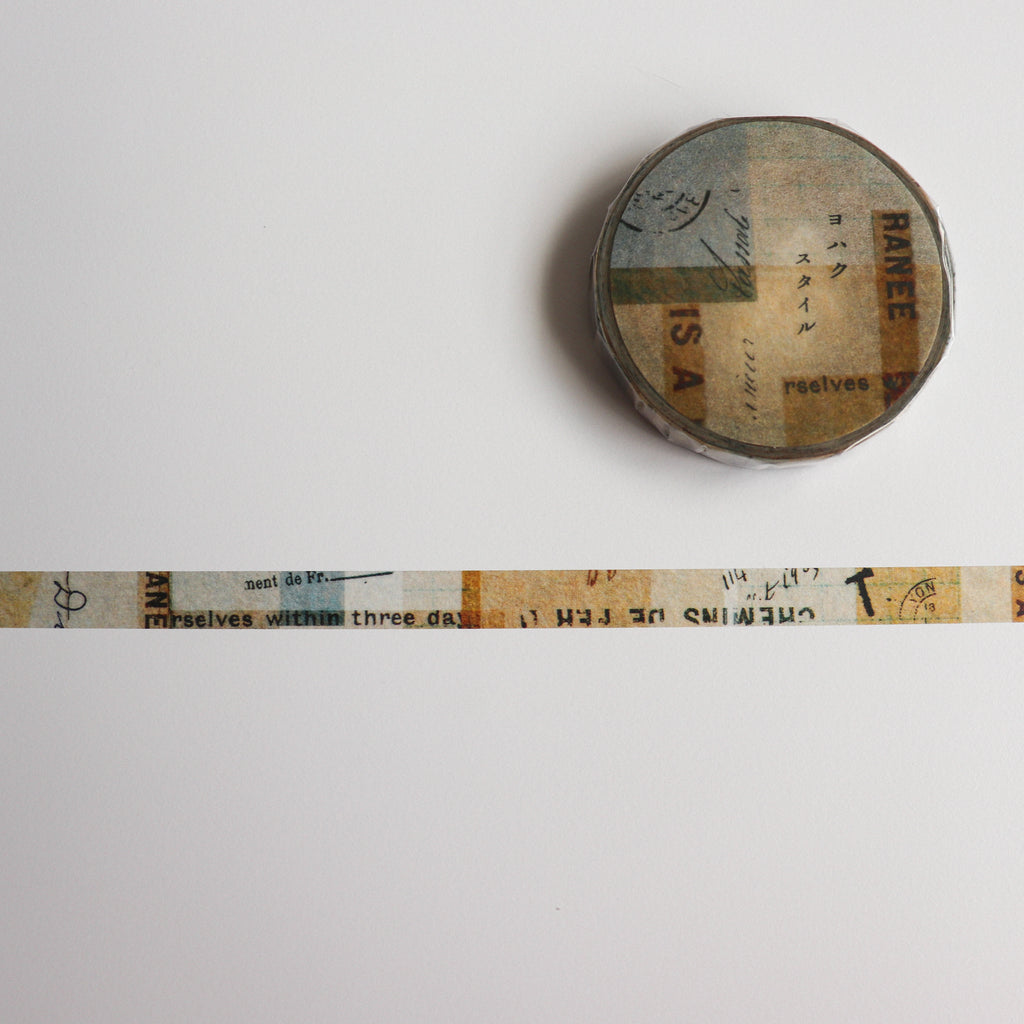 YOHAKU Narrow 7mm Washi Tape - Masti Style