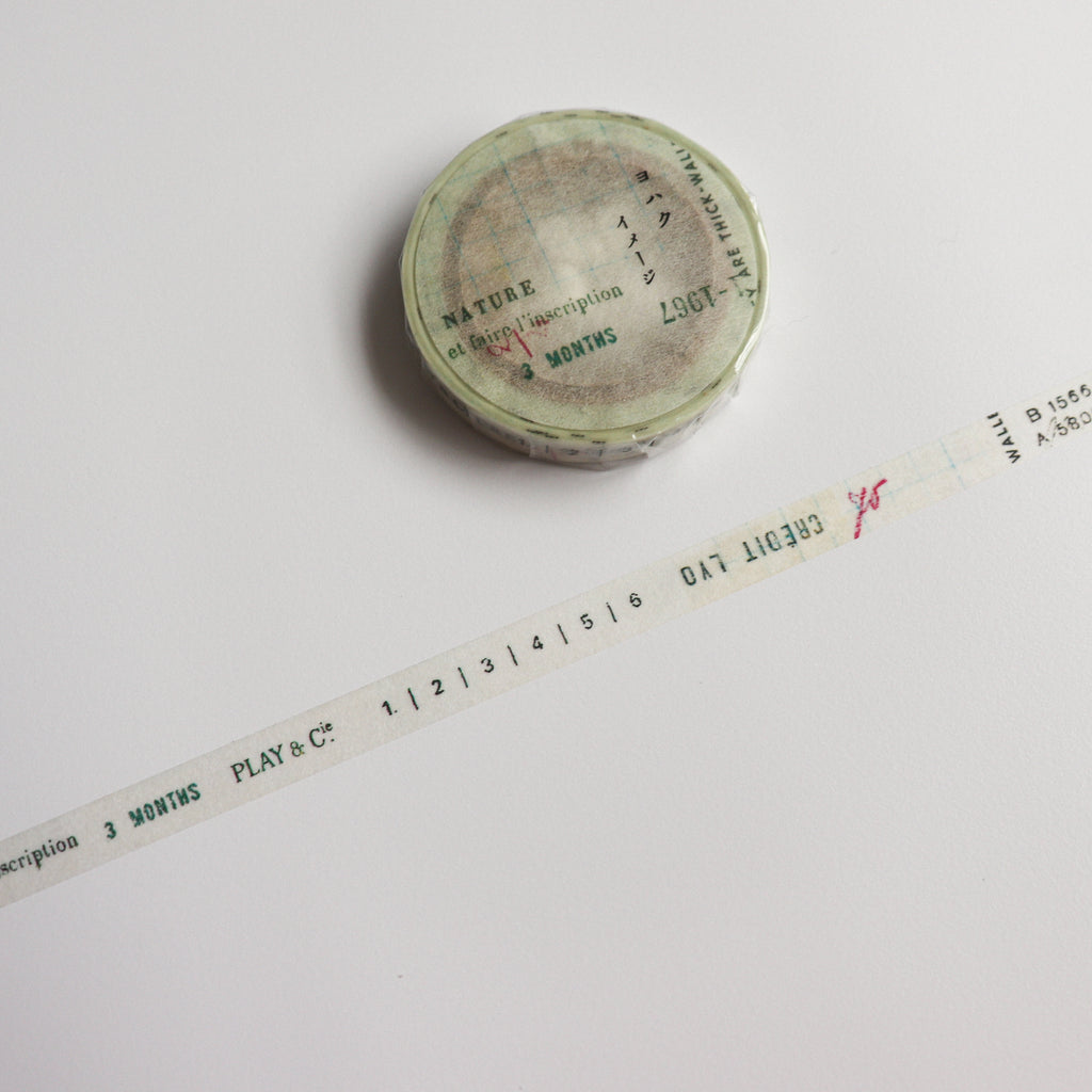 YOHAKU Narrow 7mm Washi Tape - Image