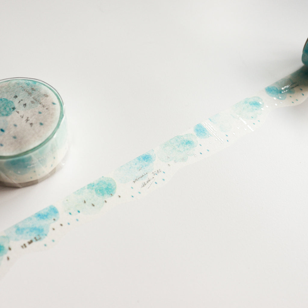 YOHAKU Die-cut Masking Tape-Raindrop