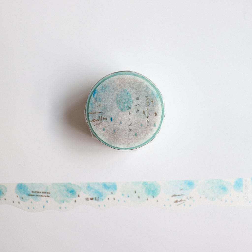 YOHAKU Die-cut Masking Tape-Raindrop