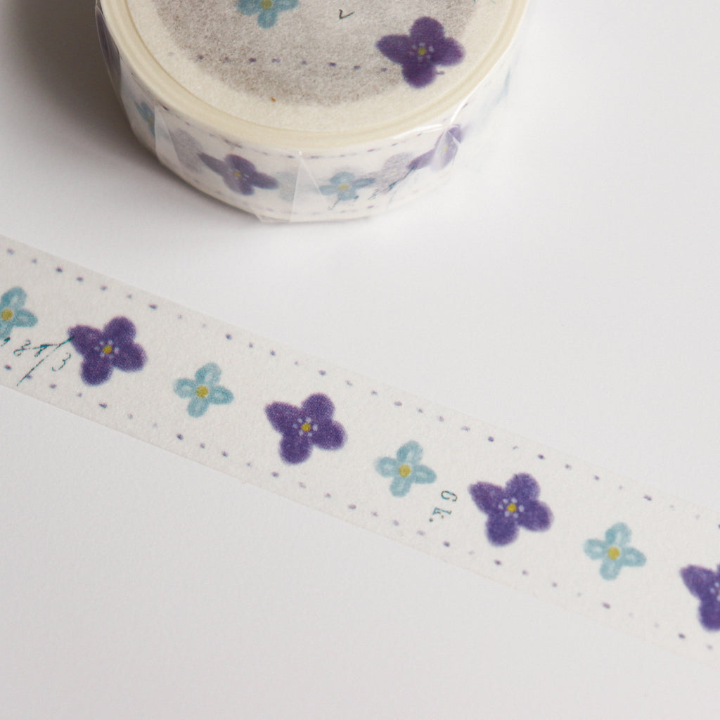 YOHAKU Washi Tape-Blossoms in the Spring Rain (Hanashigure)