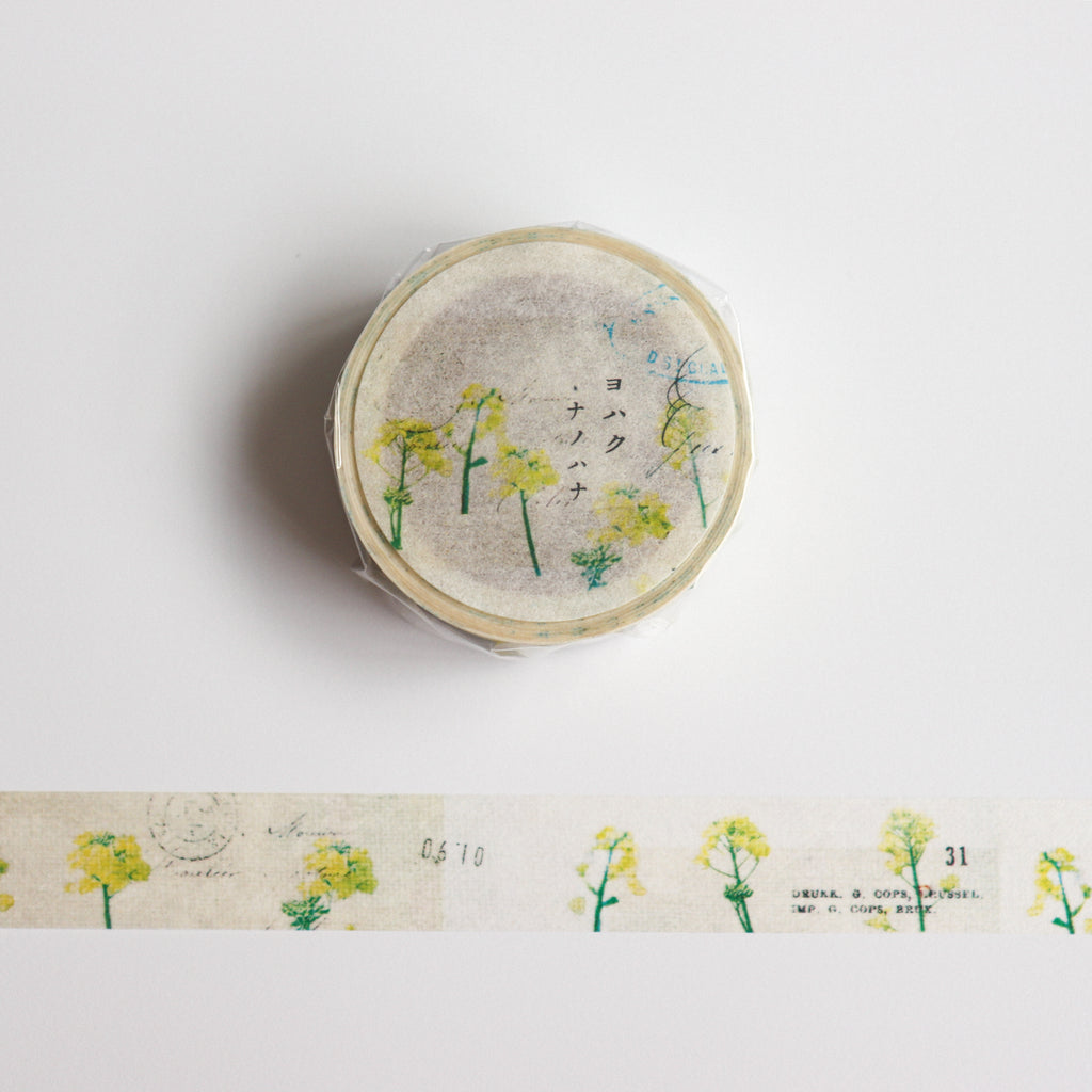 YOHAKU Washi Tape-Nanohana