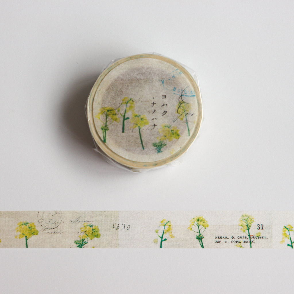 YOHAKU Washi Tape-Nanohana