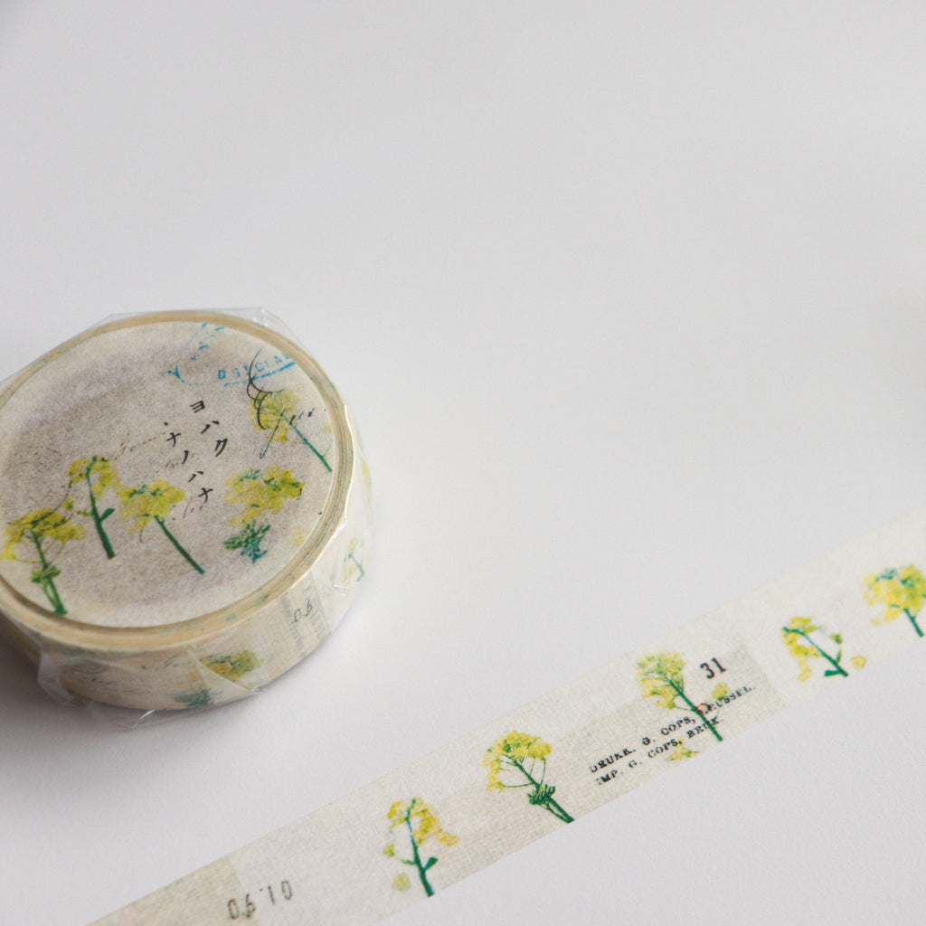 YOHAKU Washi Tape-Nanohana