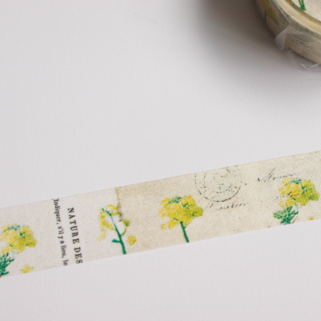YOHAKU Washi Tape-Nanohana
