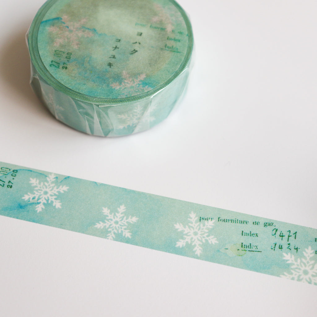 YOHAKU Washi Tape- Powder Snow