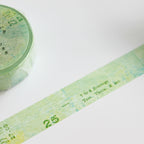 YOHAKU Washi Tape- Green Hill