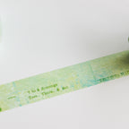 YOHAKU Washi Tape- Green Hill