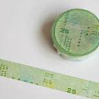 YOHAKU Washi Tape- Green Hill