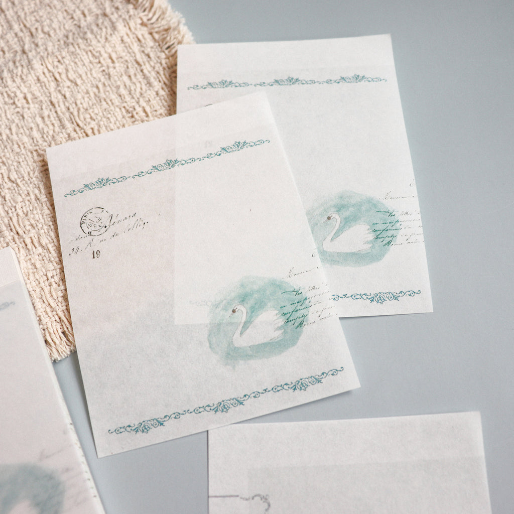 YOHAKU Memo Pad- Swan