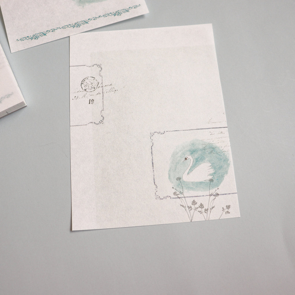YOHAKU Memo Pad- Swan
