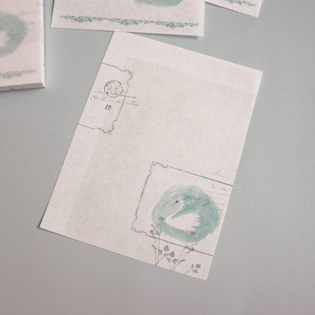 YOHAKU Memo Pad- Swan