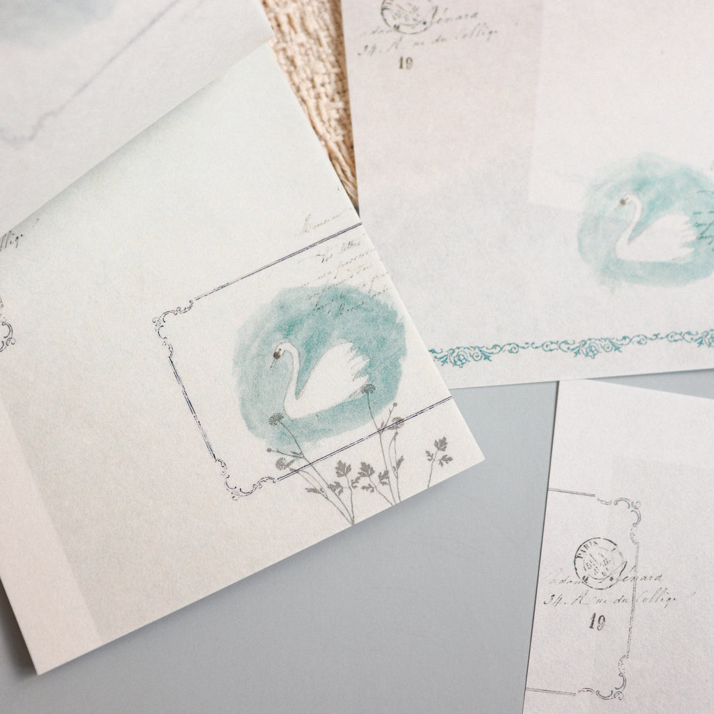 YOHAKU Memo Pad- Swan