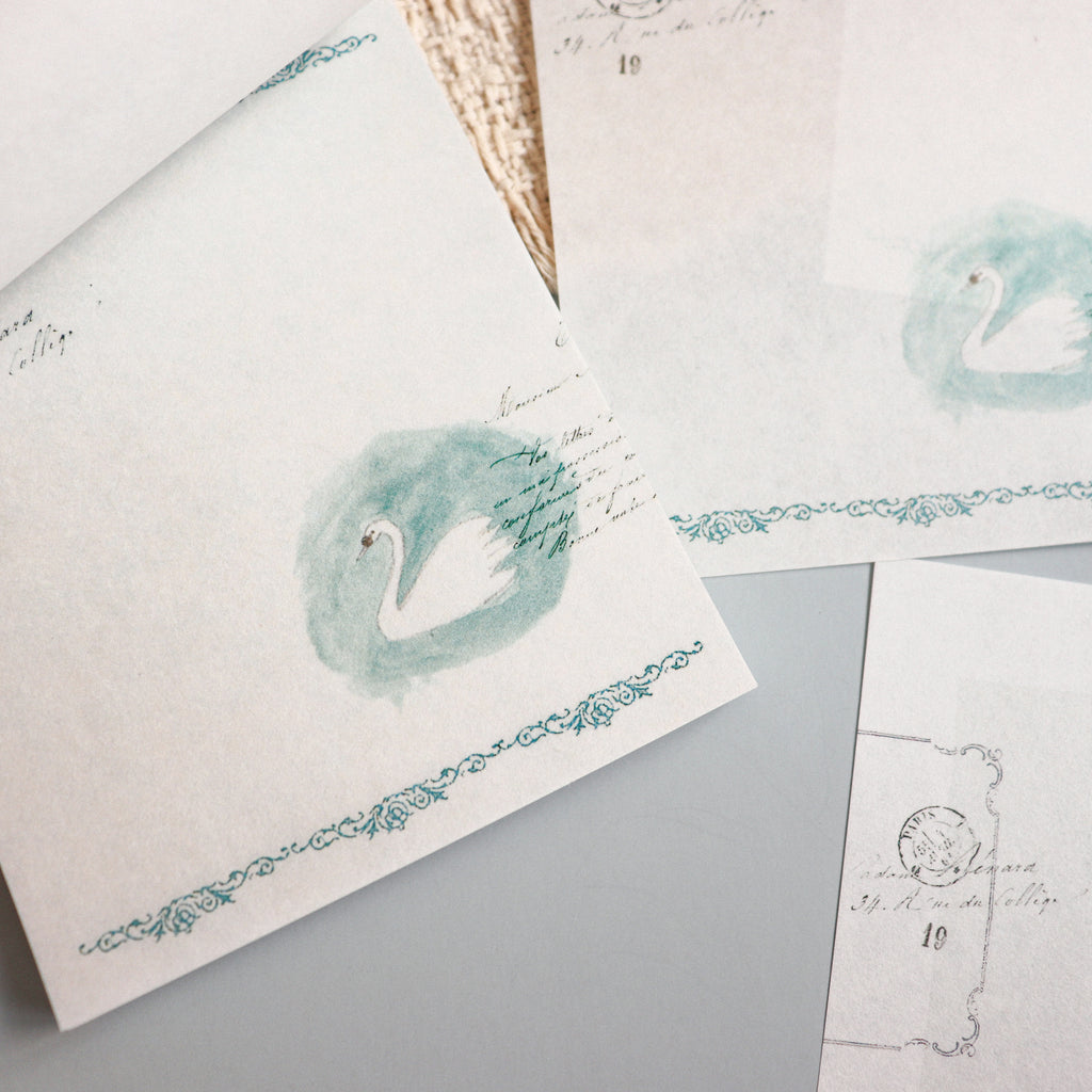 YOHAKU Memo Pad- Swan