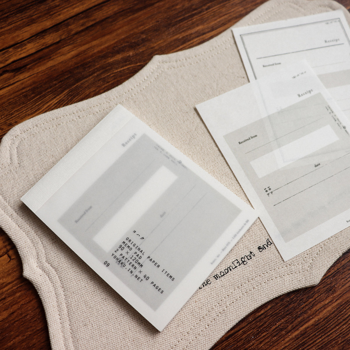YOHAKU Memo Pad- Receipt