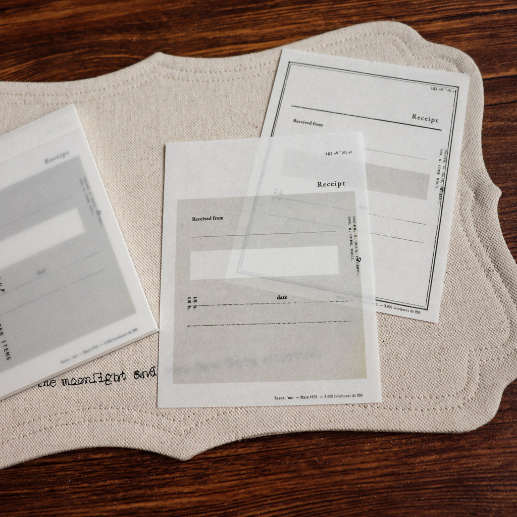 YOHAKU Memo Pad- Receipt