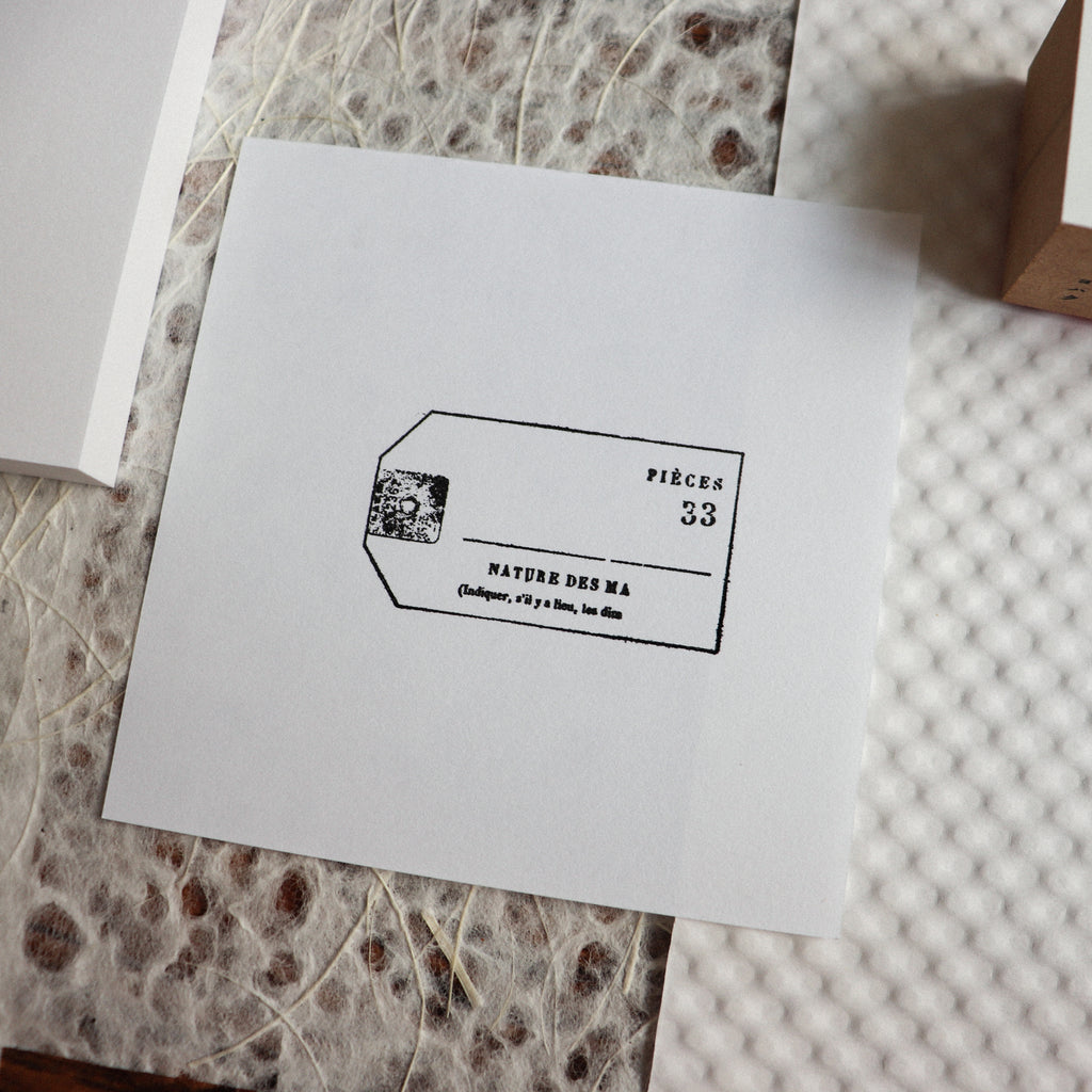 YOHAKU Wooden Rubber Stamp- Fragment