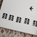 YOHAKU Wooden Rubber Stamp- Little Corner House & Sky of That Day