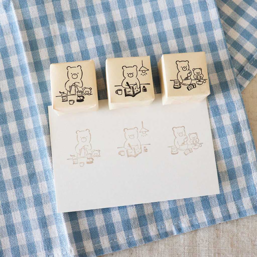 【forme】forme Wood Rubber Stamp- Kuma