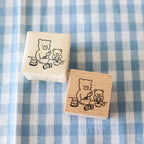 【forme】forme Wood Rubber Stamp- Kuma