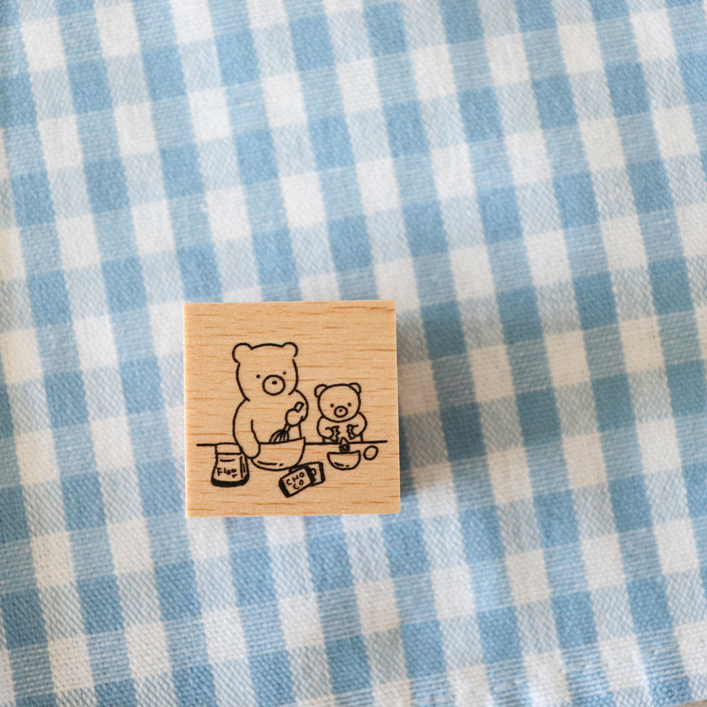 【forme】forme Wood Rubber Stamp- Kuma