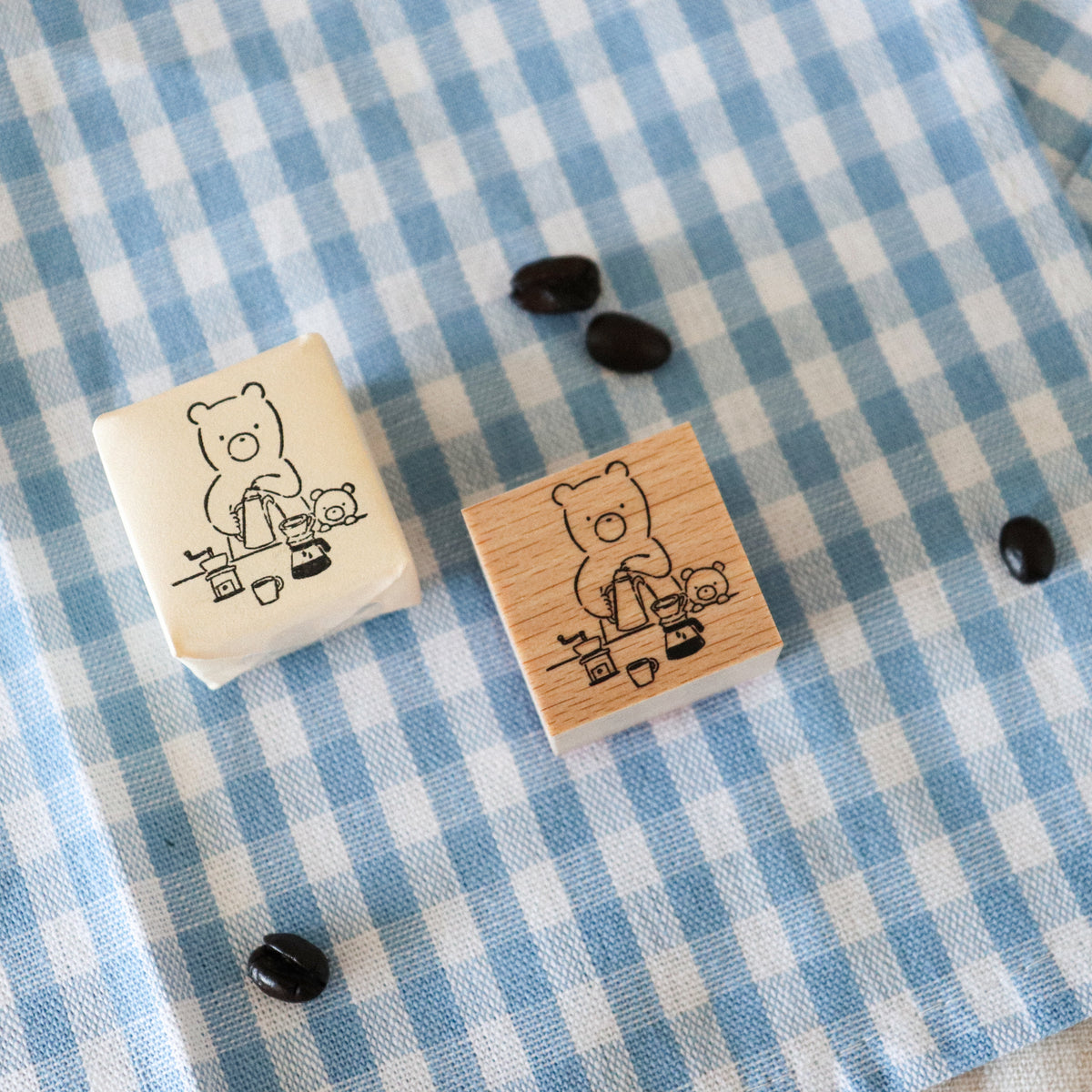 【forme】forme Wood Rubber Stamp- Kuma