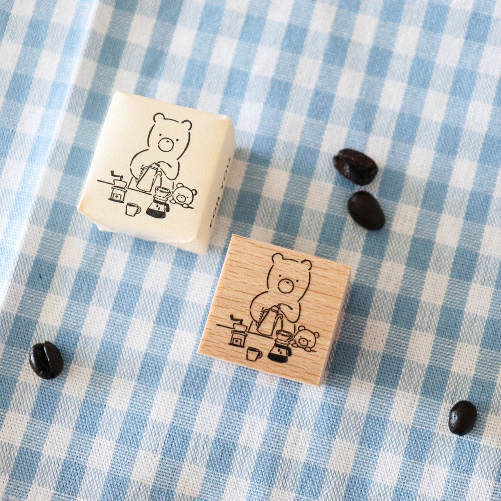 【forme】forme Wood Rubber Stamp- Kuma