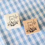 【forme】forme Wood Rubber Stamp- Kuma