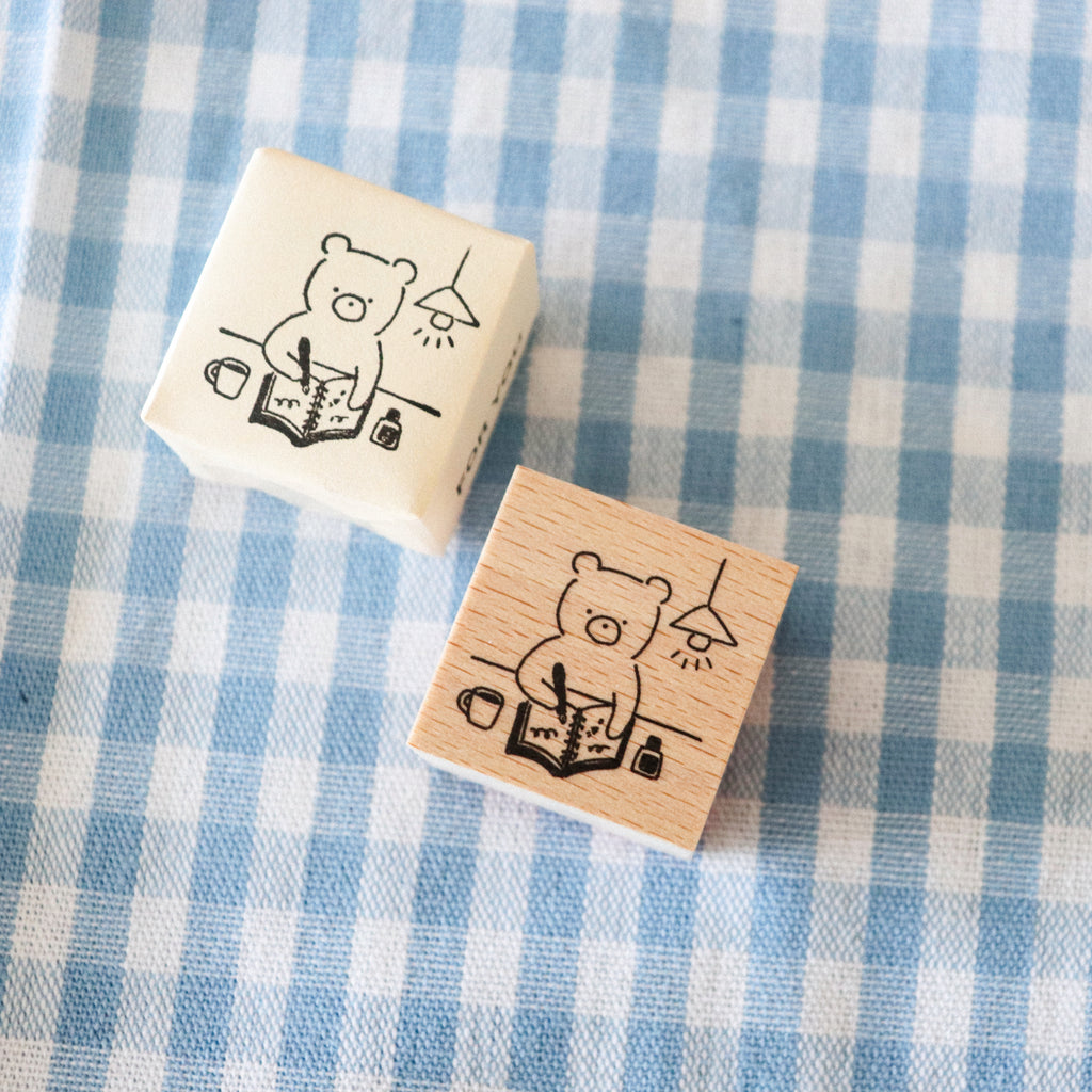 【forme】forme Wood Rubber Stamp- Kuma