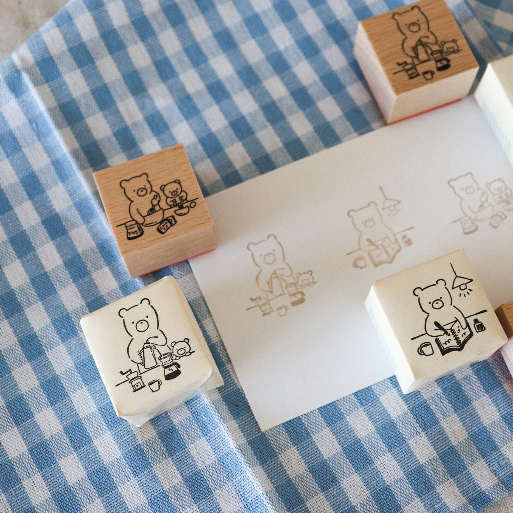 【forme】forme Wood Rubber Stamp- Kuma
