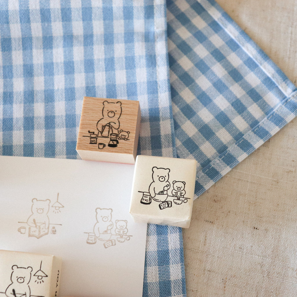 【forme】forme Wood Rubber Stamp- Kuma