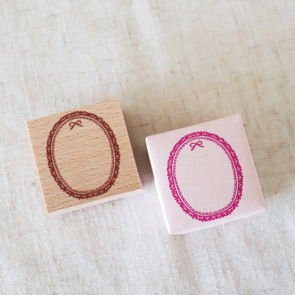 【forme】Wood Rubber Stamp- Waku Race Ribbon
