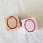 【forme】Wood Rubber Stamp- Waku Race Ribbon
