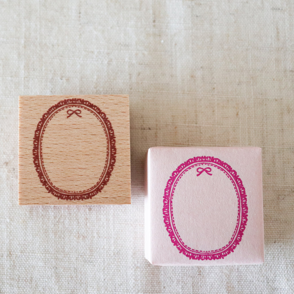 【forme】Wood Rubber Stamp- Waku Race Ribbon