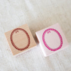 【forme】Wood Rubber Stamp- Waku Race Ribbon