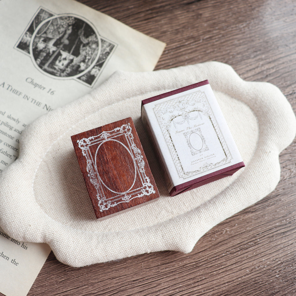 Jieyanow Atelier- "Frame the Moment" Series Wood Rubber Stamp