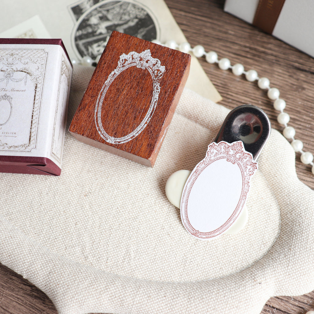 Jieyanow Atelier- "Frame the Moment" Series Wood Rubber Stamp