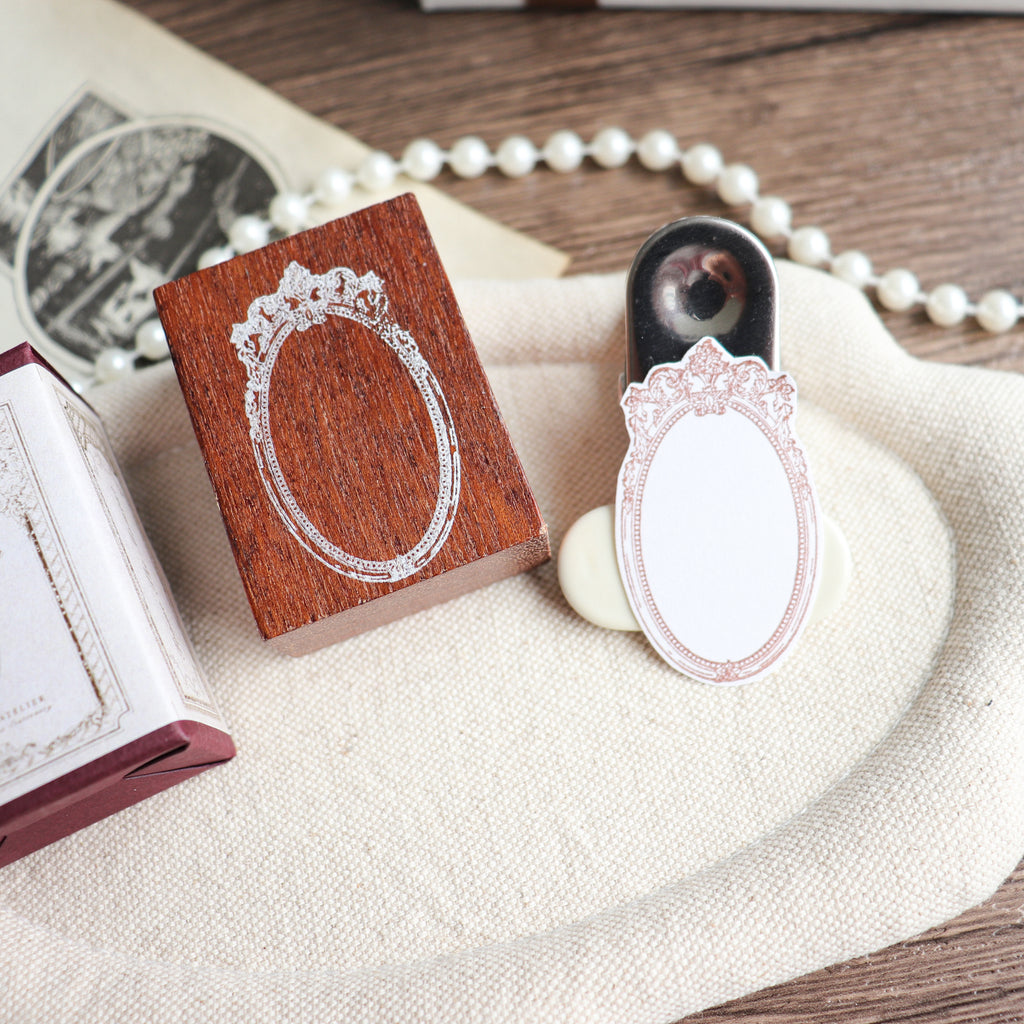 Jieyanow Atelier- "Frame the Moment" Series Wood Rubber Stamp
