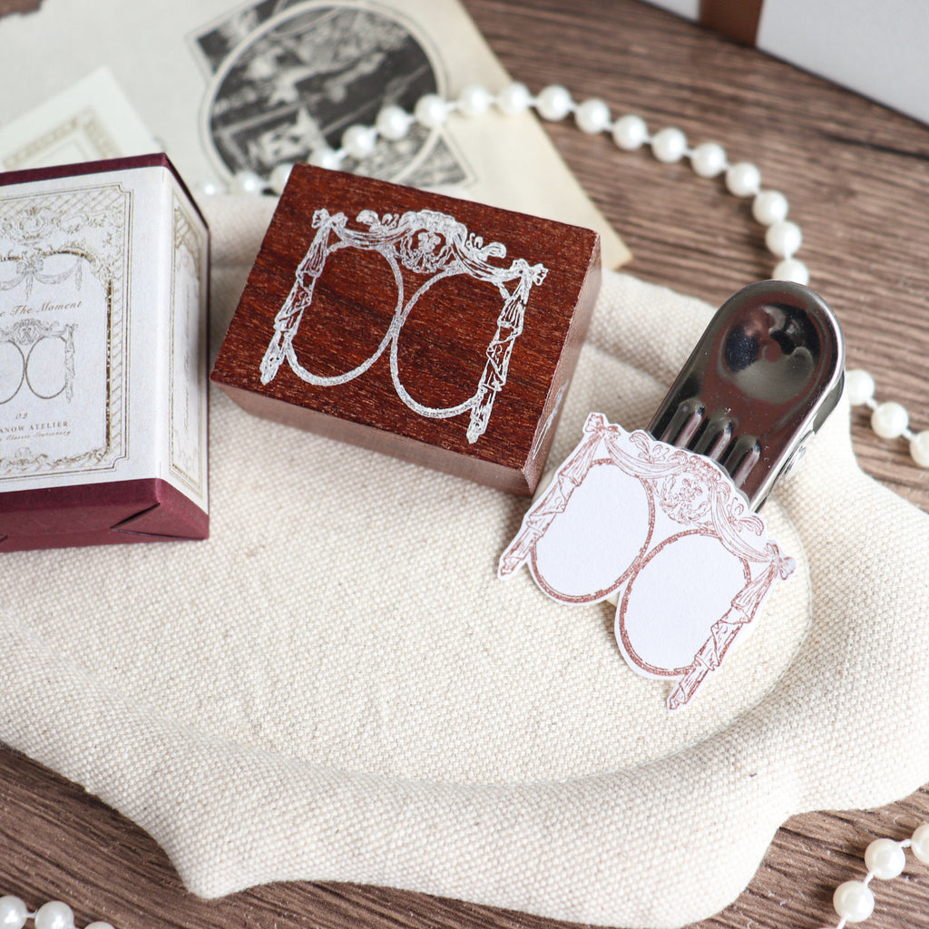 Jieyanow Atelier- "Frame the Moment" Series Wood Rubber Stamp