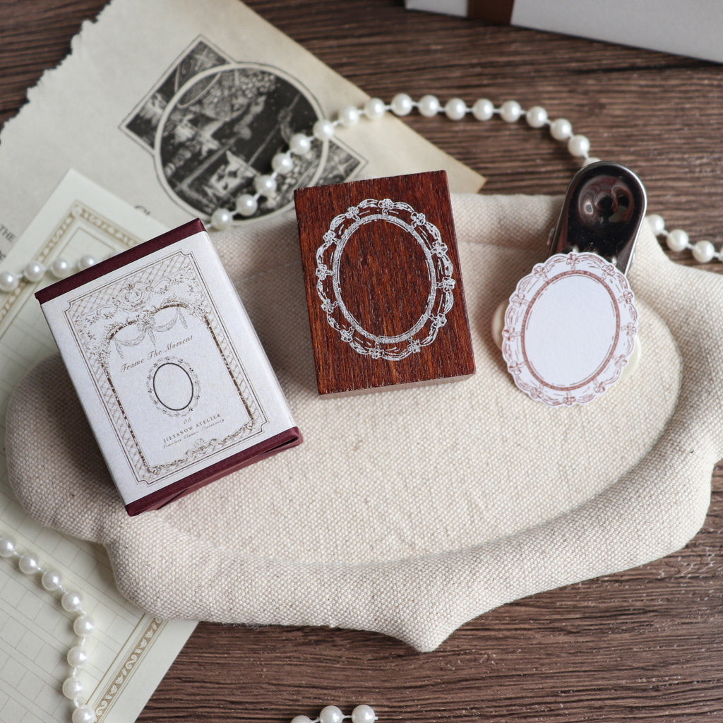 Jieyanow Atelier- "Frame the Moment" Series Wood Rubber Stamp