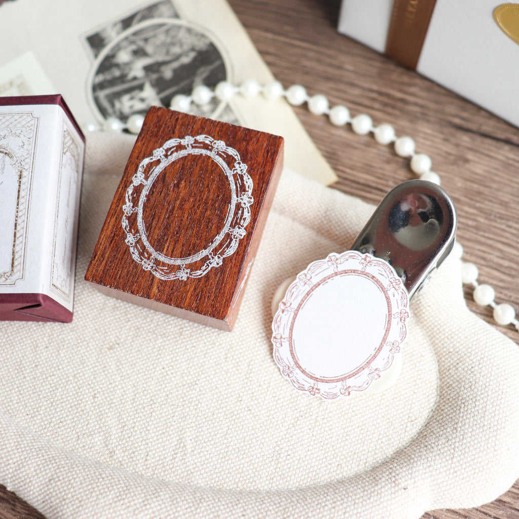 Jieyanow Atelier- "Frame the Moment" Series Wood Rubber Stamp